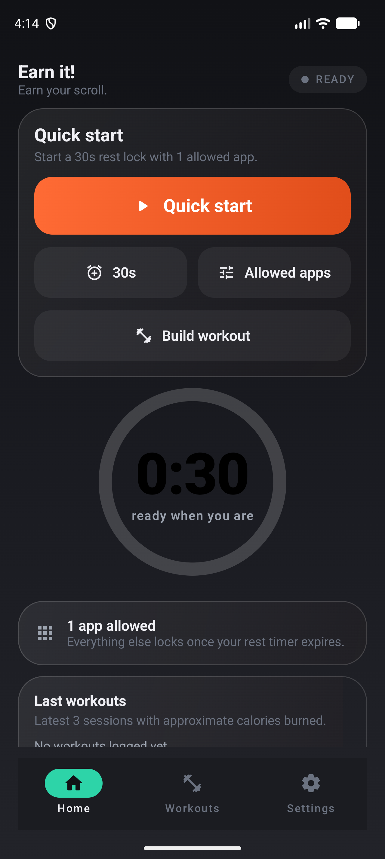 Earnit! — Ready to start